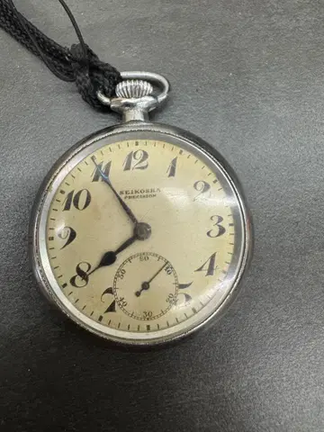 작동 양호 SEIKOSHA PRECISION 회중시계 빈티지