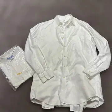 4세트 UNIQLO 버튼다운 셔츠 화이트 XL