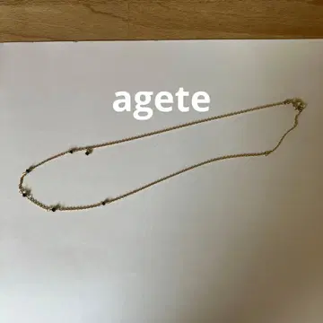 agete 블랙 다이아몬드 목걸이