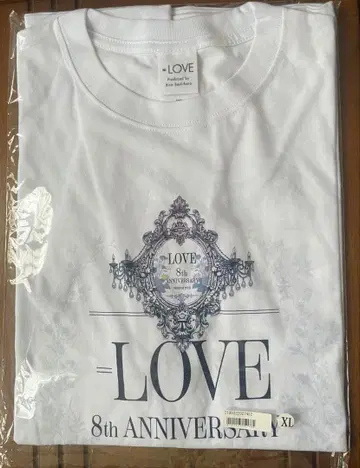 =LOVE 8th ANNIVERSARY T셔츠 화이트 XL
