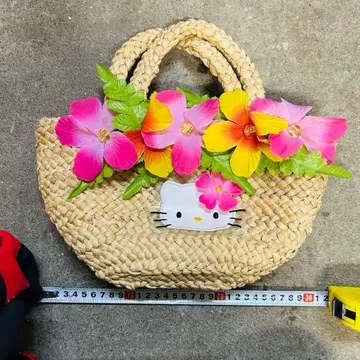 헬로키티 바스켓백 트로피컬 키티 후르츠 백 가방 초레어?