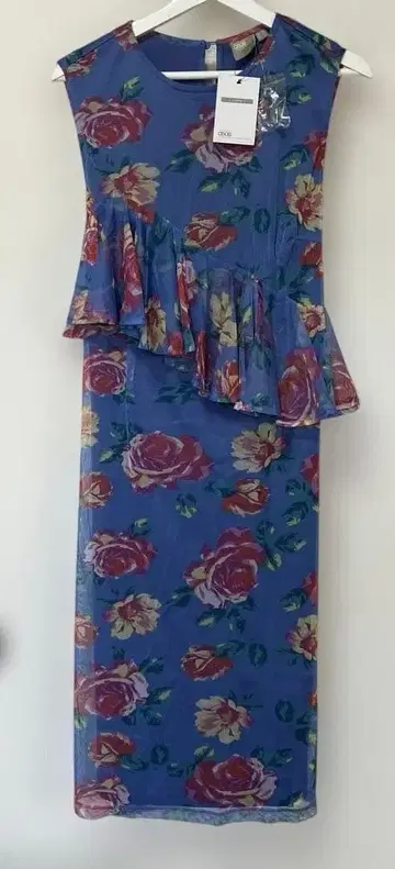 가격 인하 새상품 ASOS 튤 꽃무늬 원피스 빅 사이즈