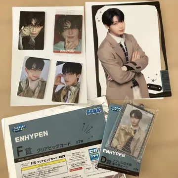 ENHYPEN SEGA 럭키 쿠지 D상 F상 카드 세트 선우