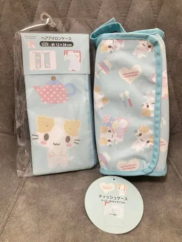 마쉬멜로우 같은 폭신폭신 냥이 다리미 케이스 티슈 커버 세트