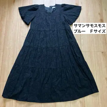 원피스 반팔 사만다 모스모스 블루 블랙 블랙 프리 마터니티