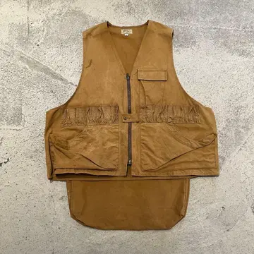 60s LLBean 헌팅 베스트 필기체 택