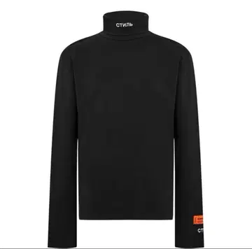 Heron Preston 터틀넥 티셔츠 블랙