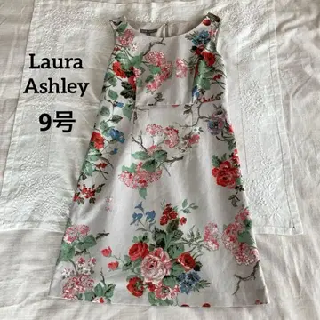 로라 애슐리 코튼 린넨 플라워 프린트 원피스 올 패턴 원피스