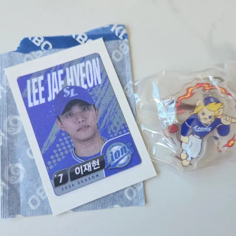 KBO 이재현 띠부씰+키링+굿즈 캡슐 세트(삼성 라이온즈)