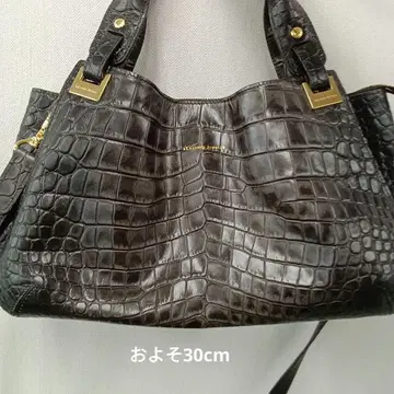 LEATHER JEWELS 악어 엠보싱 핸드백 빈티지 패턴