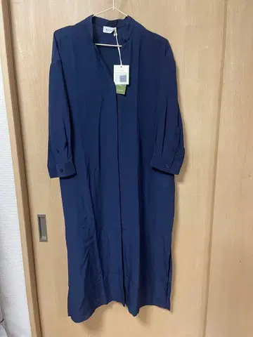 LILYSILK 네이비 스키퍼 셔츠 긴팔 실크 100%