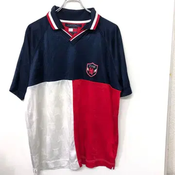 TOMMY HILFIGER 스키퍼 칼라 래글런 피케 셔츠 L 사이즈