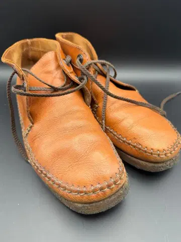 올드 Clarks 클락스 가죽 왈라비 브라운