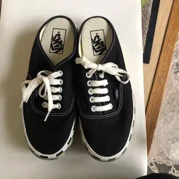 VANS 뮬 스니커즈 블랙 체커 무늬