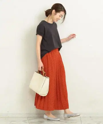 BEAUTY&YOUTH UNITED ARROWS 도트 플리츠 스커트