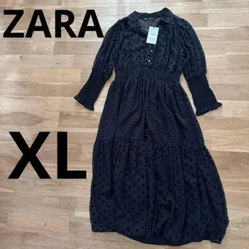 미사용 ZARA 자라 원피스 드레스 도트 시어