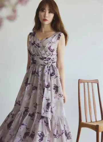 Anemone Cache-Coeur Long Dress mochapink