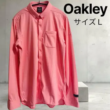 오클리 긴팔 셔츠 살몬 핑크 남성용 L Oakley