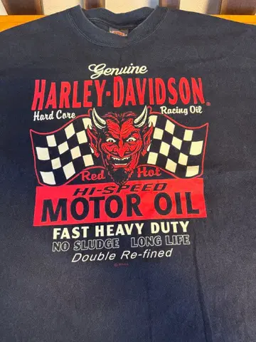 00s Harley Davidson 레드 데빌 T셔츠 헤인즈