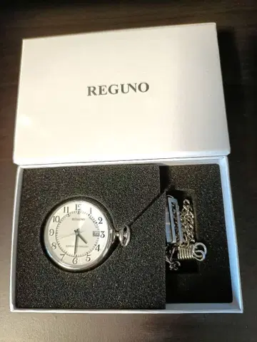 시티즌 REGUNO 회중시계 체인 포함 박스 있음