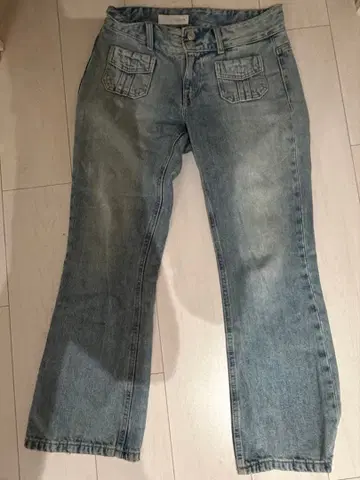 ZARA 로우라이즈 데님 34