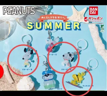 PEANUTS 메지루시 액세서리 SUMMER 3종 스누피 A B