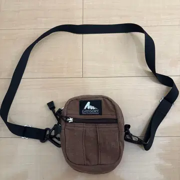 GREGORY 구 로고 숄더백 브라운 S