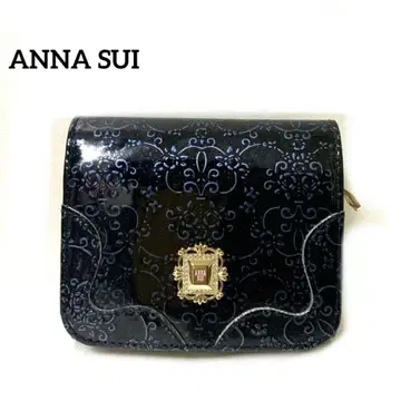 [ 인기 미사용 ] ANNA SUI 안나수이 루미 접이식 지갑 장미 엠보