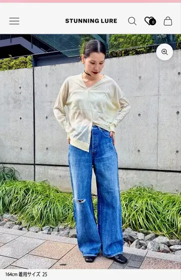 STUNNING LURE R 셀비지 데님 사이즈 26