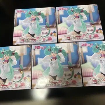 하츠네 미쿠 Desktop Cute 피규어 고양이 귀 T셔츠 ver.