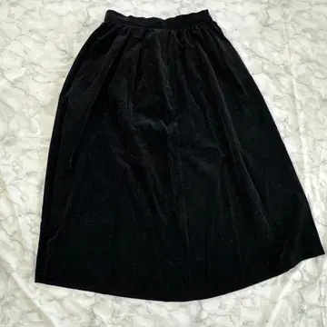 빈티지 블랙 벨로아 플레어 스커트 그런지 y2k 펑크