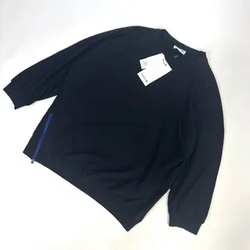 택 포함 새상품! LACOSTE 오버 사이즈 스트레치 블루종 38