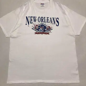 90s Hanes 헤인즈 NEW ORLEANS 로고 프린트 T셔츠