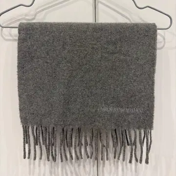 EMPORIO ARMANI 울 머플러 그레이