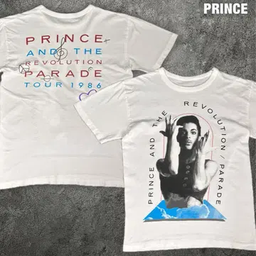 PRINCE 80s 1986 빈티지 PARADE 티셔츠 프린스