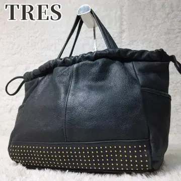 TRES Studded Tote Bag A4 Handbag Archive