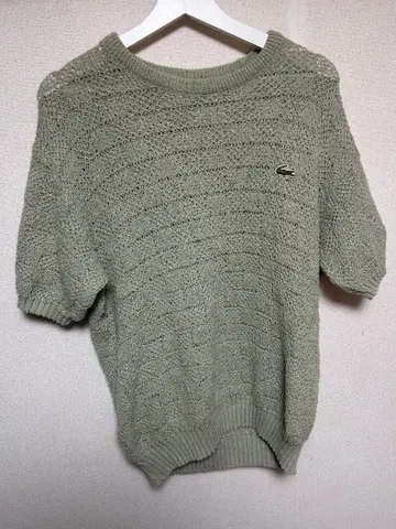 LACOSTE 80년대 빈티지 반팔 니트