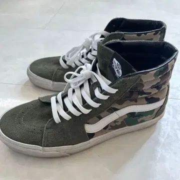 VANS Sk8-Hi Camo Olive/White 28cm