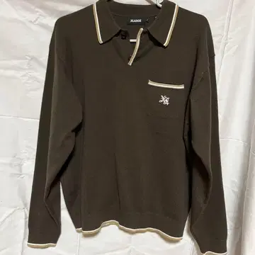 XLARGE 피케 셔츠 브라운 L 사이즈
