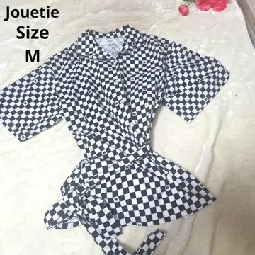[ 오샤레 Jouetie ] 블랙 화이트 체크 패턴 사이즈 M