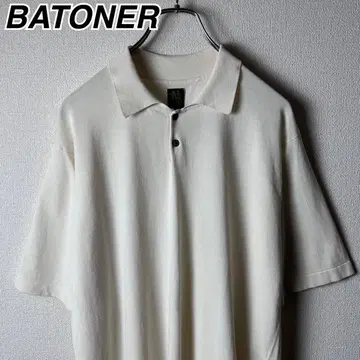 BATONER 코튼 피케 셔츠 썸머 니트 바토너