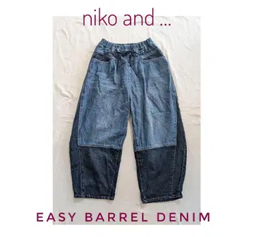 niko and - EASY BARREL DENIM M 사이즈 인디고