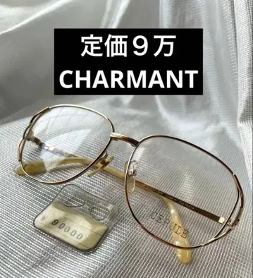 [ 정가 9만 ] 새상품 CHARMANT CERULE 골드 안경 프레임