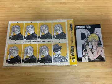 BANANA FISH 베츠코미전 원작 스퀘어 캔뱃지/증명사진풍 스티커