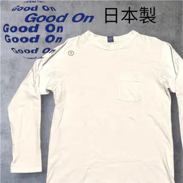 굿온 9oz 헤비 래글런 포켓 T셔츠 화이트 S 일본제