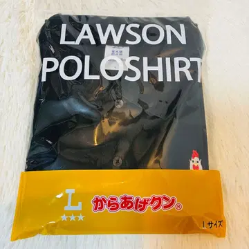 미개봉 새상품 LAWSON 로손 카라아게쿤 피케 셔츠 L 사이즈 블랙