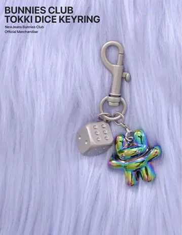 NewJeans BUNNIES CLUB DICE KEYRING