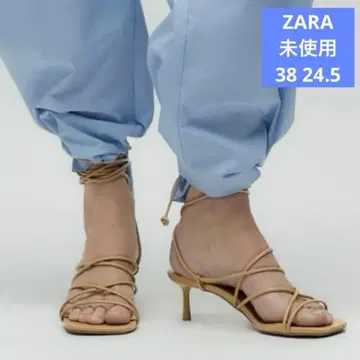 ZARA 스트랩 샌들 38 (24.6CM) 택 포함 미사용 새상품