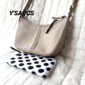 이자크 Y'SACCS 이탈리안 쉽 호보백 도트 무늬 파우치 포함