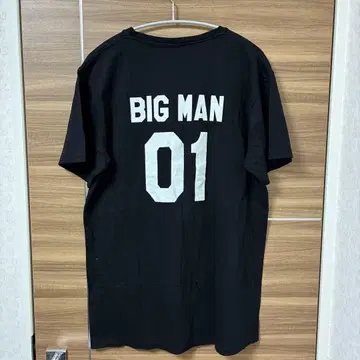 Shinybling BIG MAN 01 티셔츠 블랙 XXXL